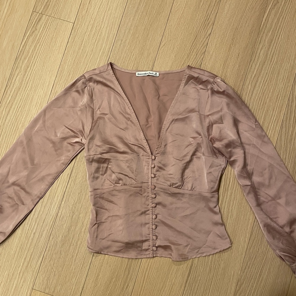 Abercrombie satin blouse